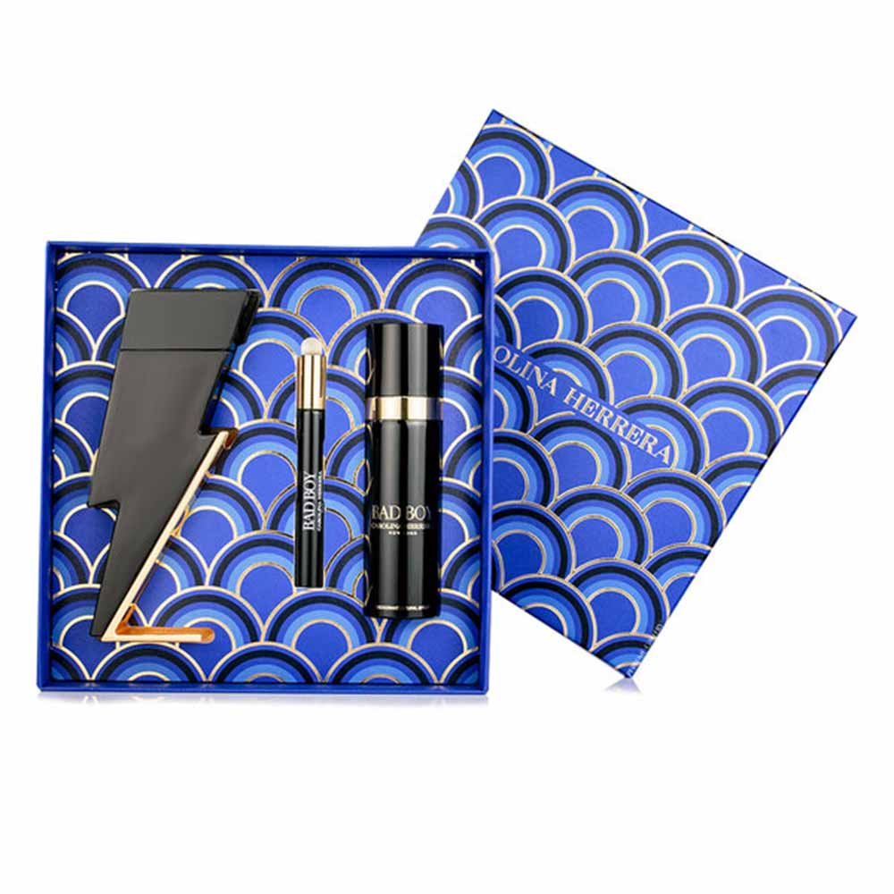 Carolina Herrera Bad Boy Men's Gift Set (100ml EDT + 100ml Deodorant Spray + 10ml EDT)