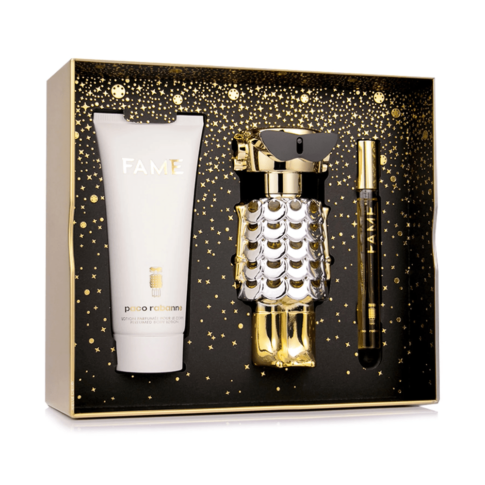 Paco Rabanne Fame Eau de Parfum Women's Gift Set (80ml) with 100ml Body Lotion & 10ml EDP