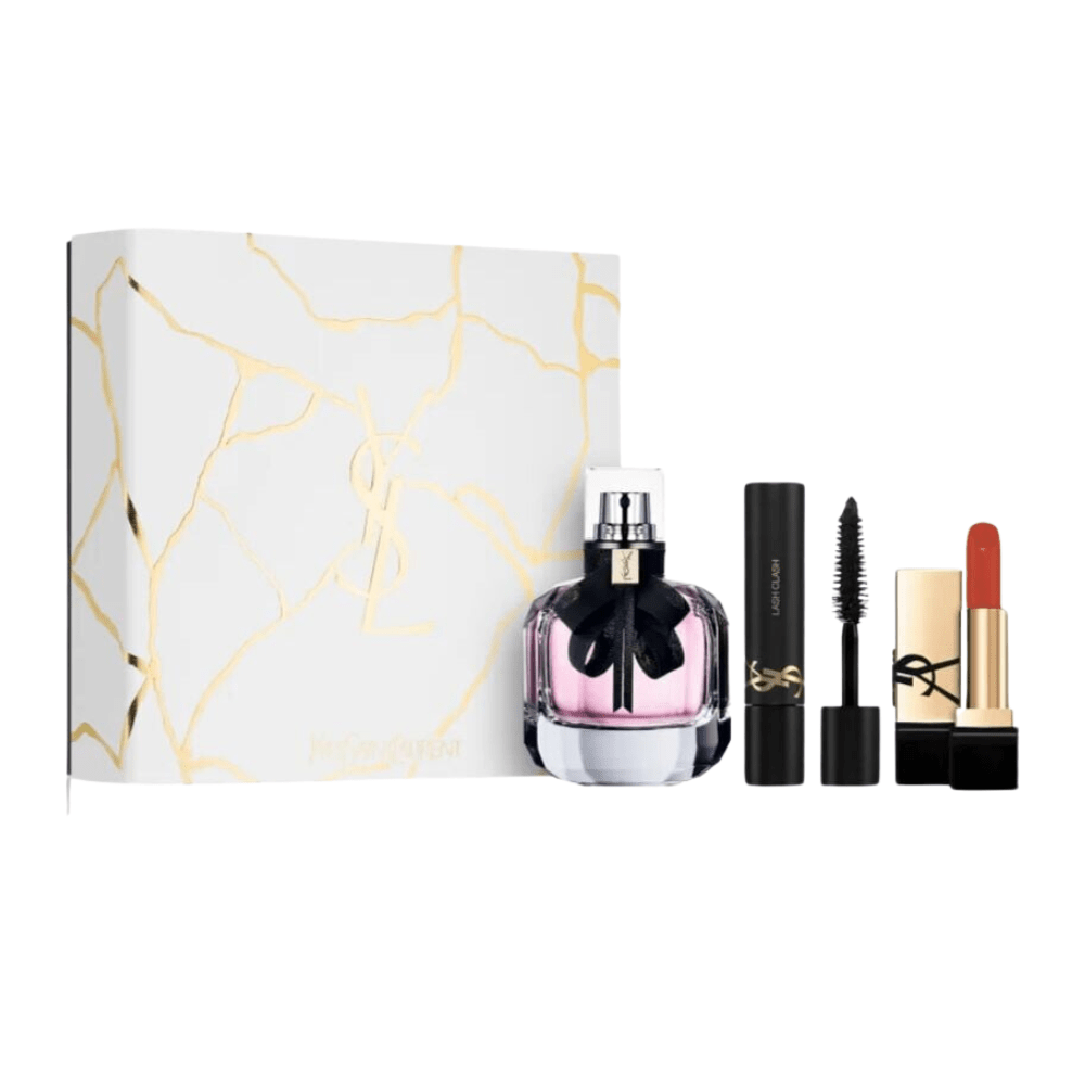 YSL Mon Paris Eau de Parfum Women's Gift Set Spray (50ml) with Mini Mascara and Mini Lipstick
